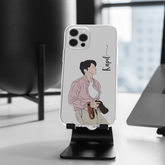 Aesthetic Boys Name Signature Transparent Case 2